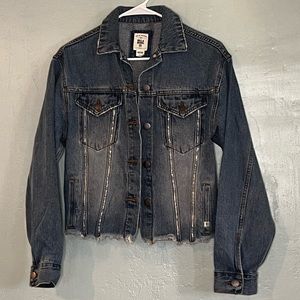 Billabong denim jacket with dressed details - size M
